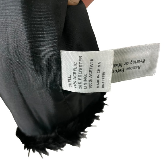 NWOT Madewell Wearmaster Black Faux Fur Vest - Picture 4 of 5